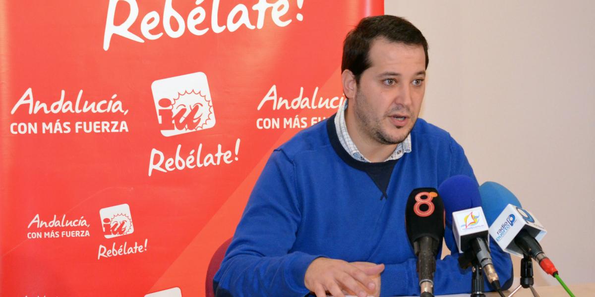 El edil de IU, Antonio Fernández.