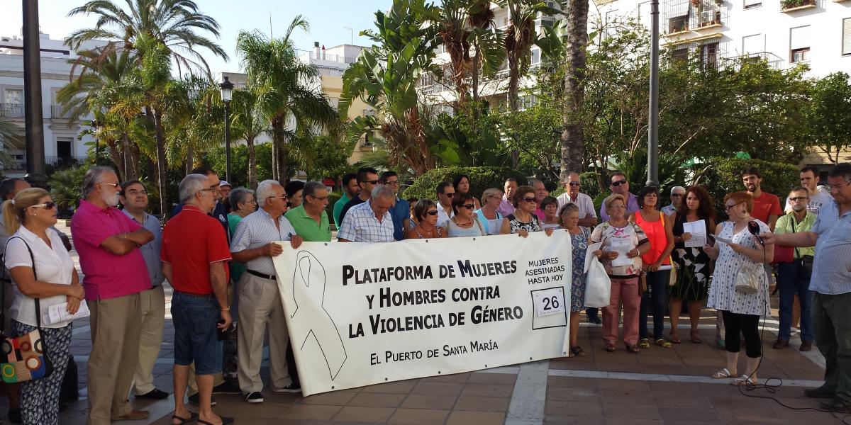 Concentración contra la violencia de género.