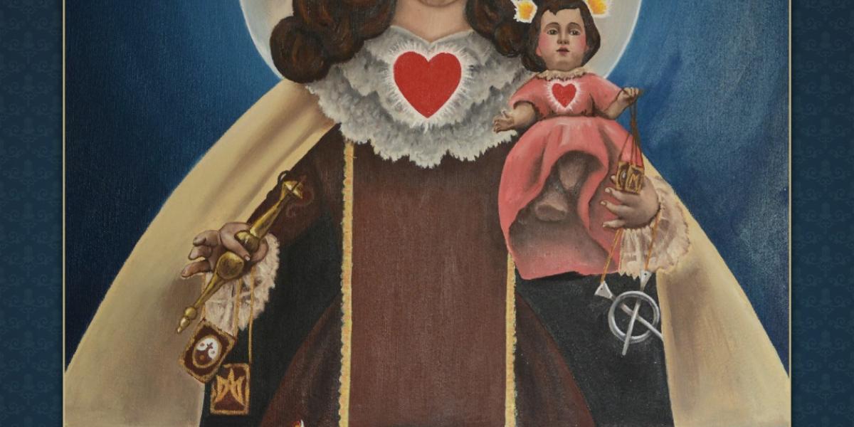 Cartel de la Virgen del Carmen, obra de Isaías García Vega.