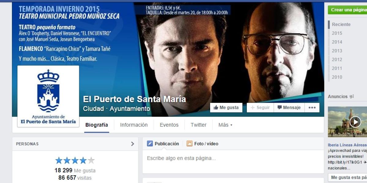 Facebook del Ayuntamiento de El Puerto