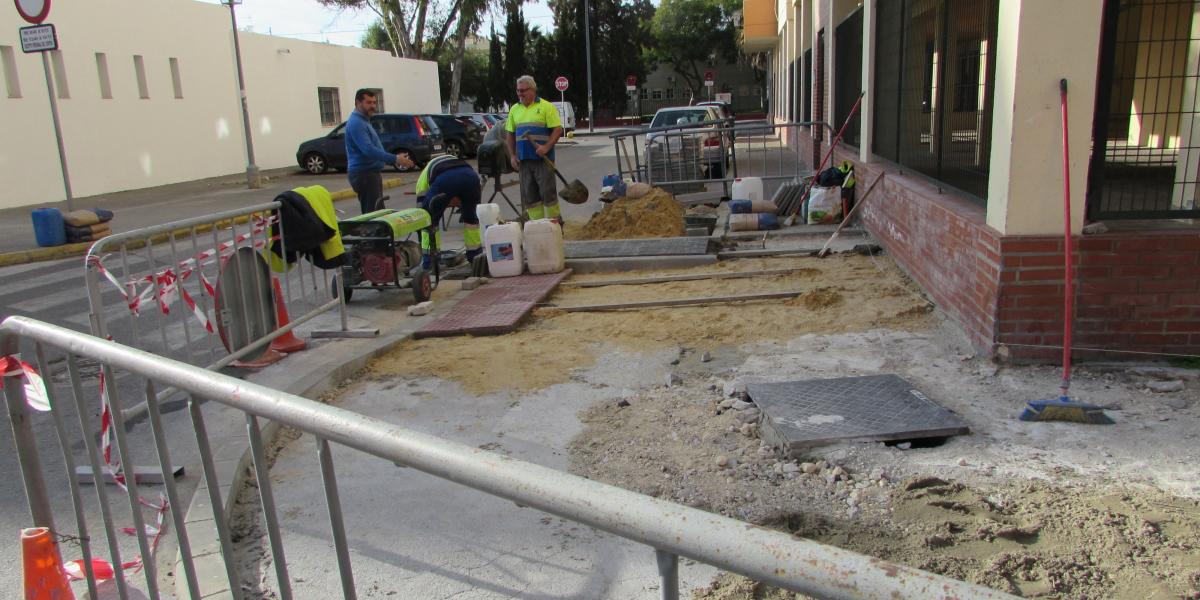 Obras de accesibilidad Tina Aguinaco