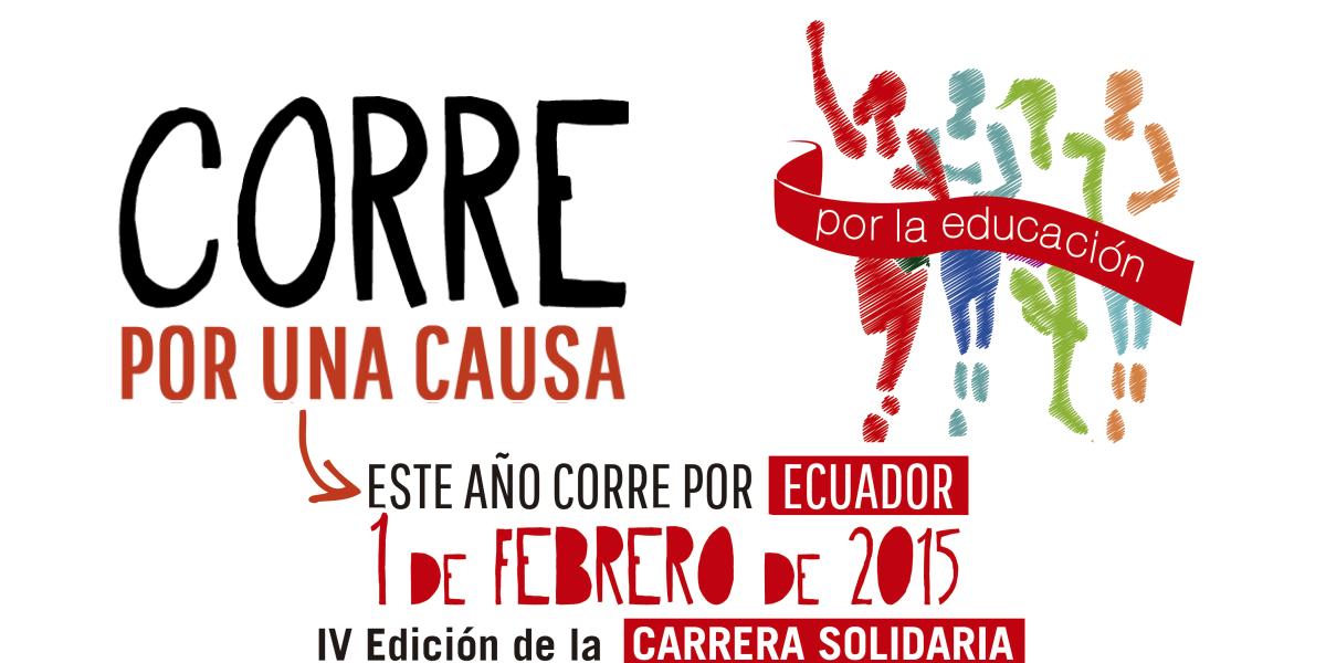 Cartel "Correo por una causa, por la educación"