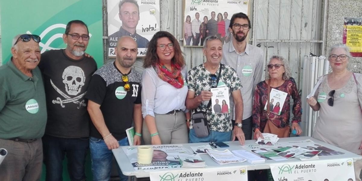 Una imagen del stand conformado en la calle Placilla.