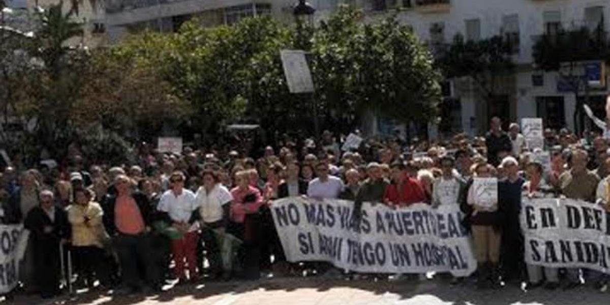 Manifestación por la renovación de los conciertos con Pascual.