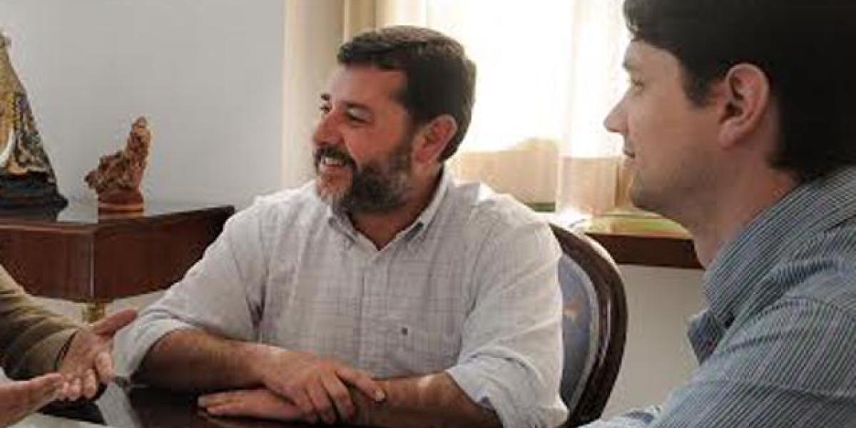 Alfonso Candón y Damián Bornes en una reunión.
