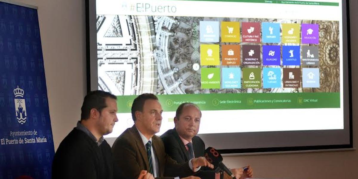 Presentación de la web municipal.