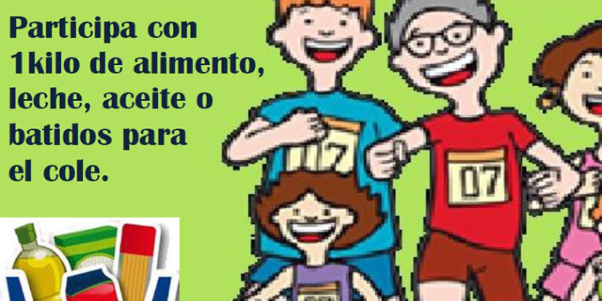 Cartel de la carrera solidaria.