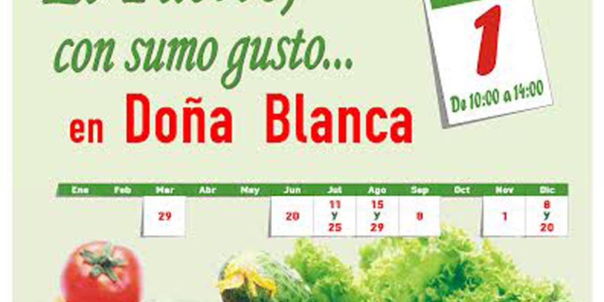 Cartel de "Con sumo gusto".