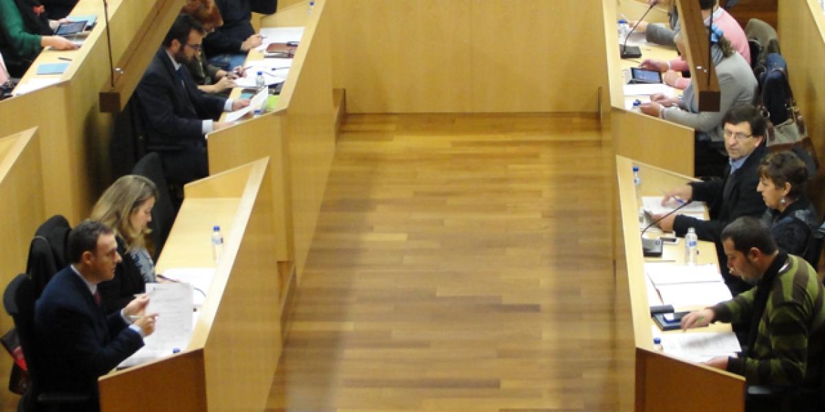 Salón de Plenos del Ayuntamiento de la Plaza Peral.