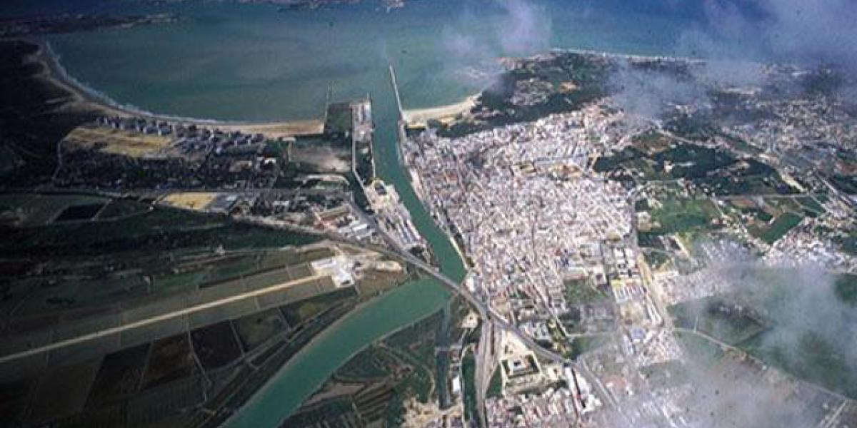 Vista aérea de El Puerto de Santa María.