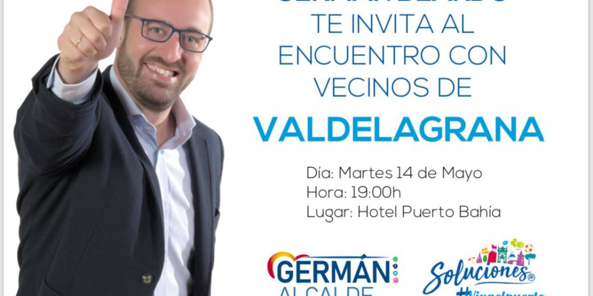 Imagen oficial del encuentro con los vecinos de Valdelagrana.