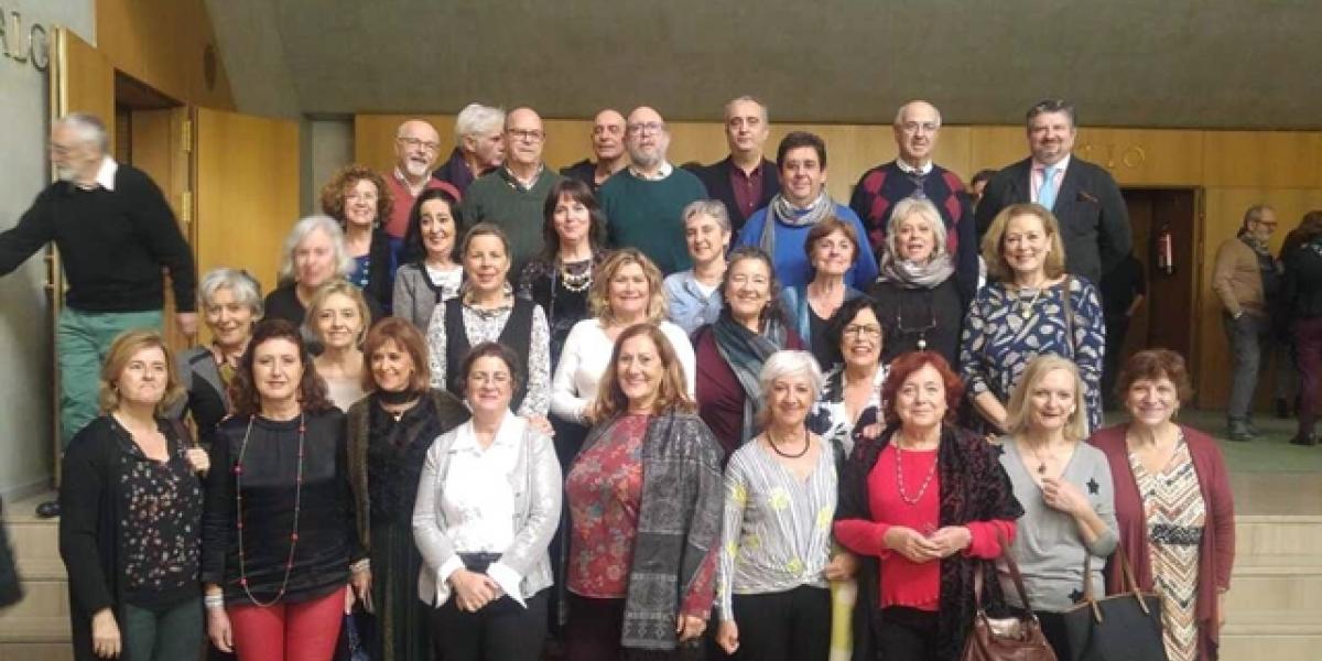 Los últimos integrantes del Orfeón Portuense.