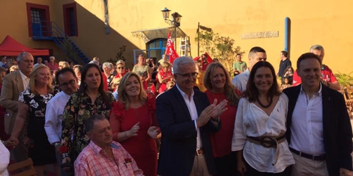 Una imagen de la presentación de la candidatura del PSOE.