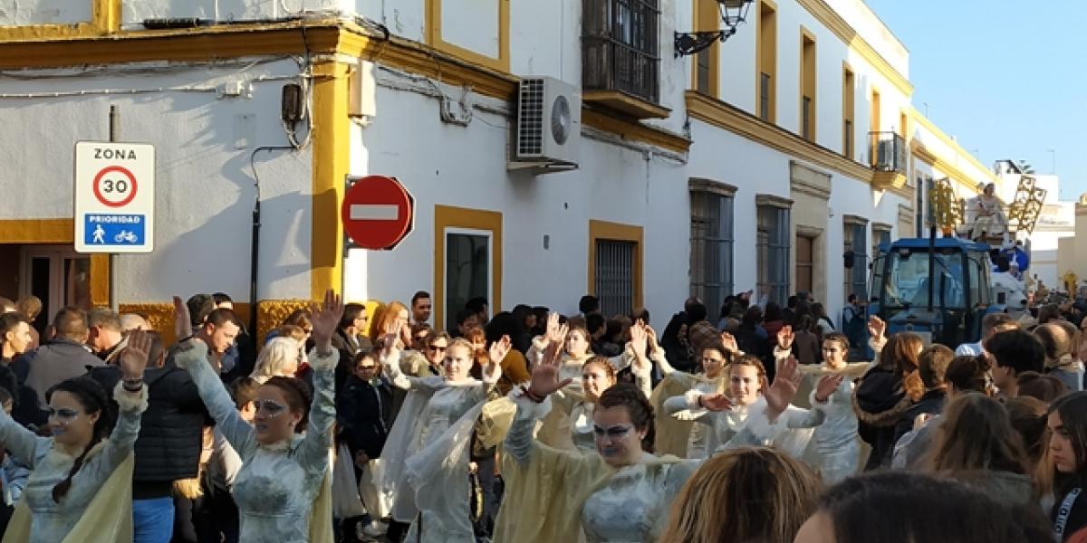 Un momento de la Gran Cabalgata de SS.MM. los Reyes Magos de Oriente.