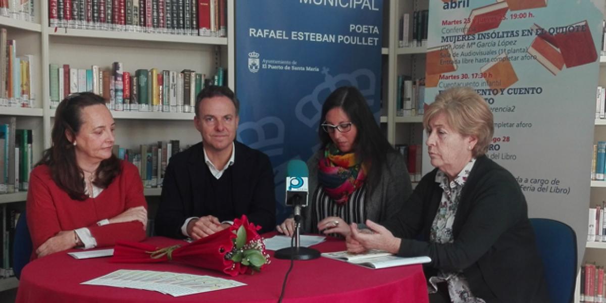 Un instante de la presentación de las actividades organizadas por el Día Internacional del Libro.