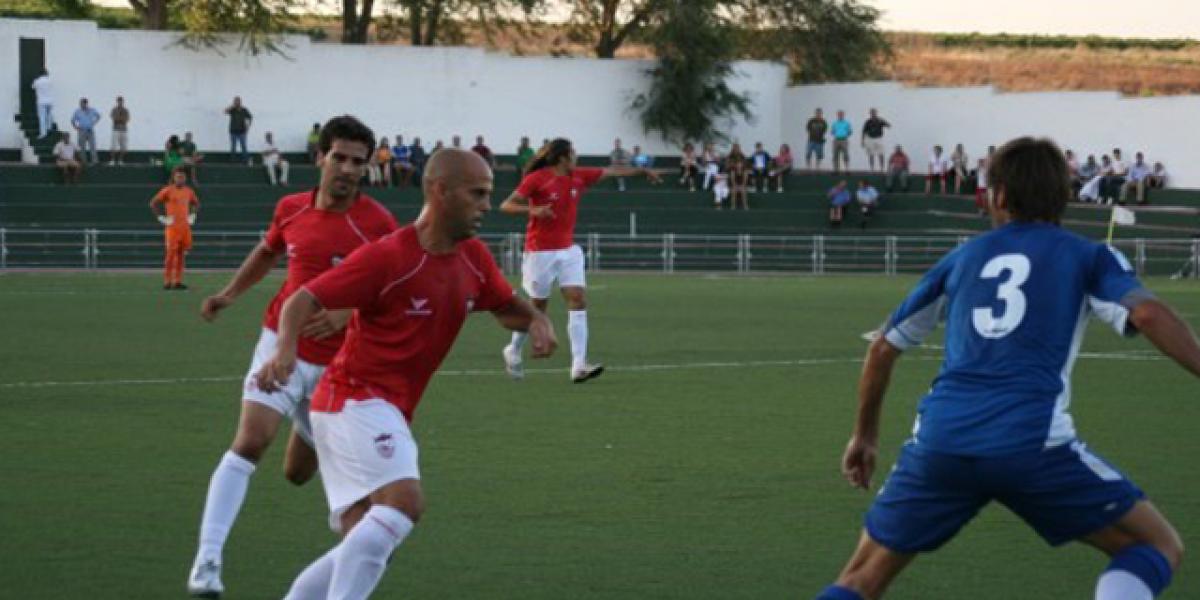Unos jugadores del Racing Club Portuense.