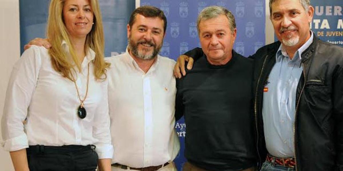 Leocadia Benavente, Afonso Candón, Antonio Flor y Francico Aguilar.