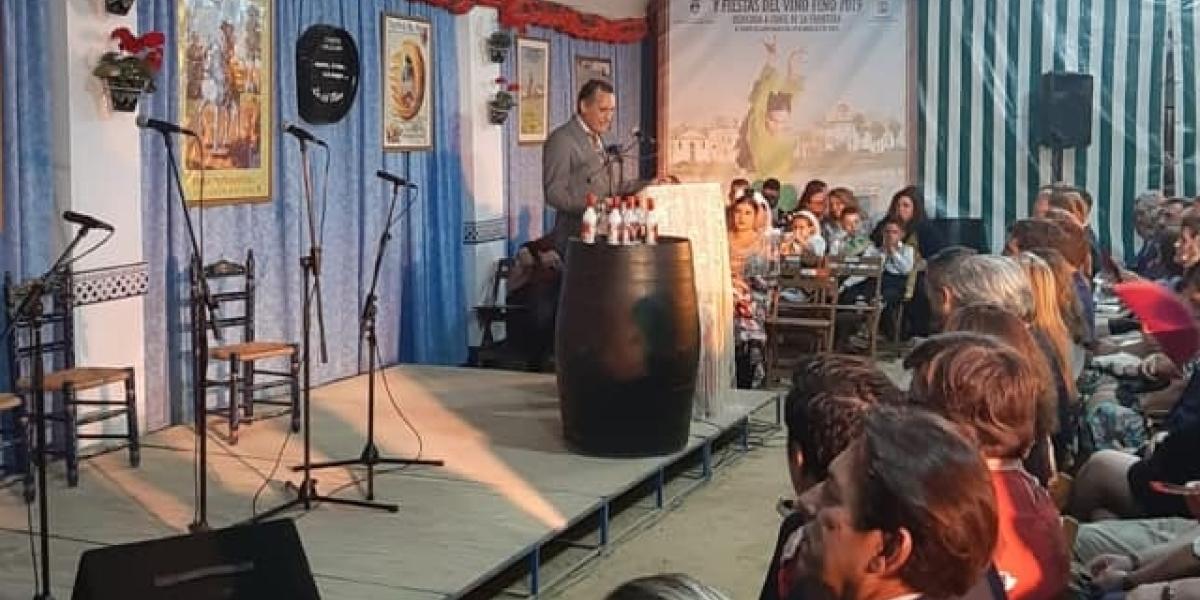 Un instante del Pregón pronunciado por Francisco Dueñas.