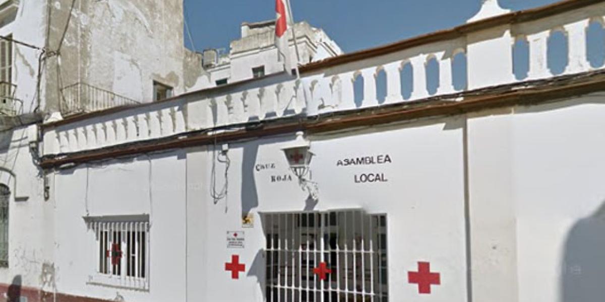 Fachada de la sede de la Cruz Roja en El Puerto de Santa María.