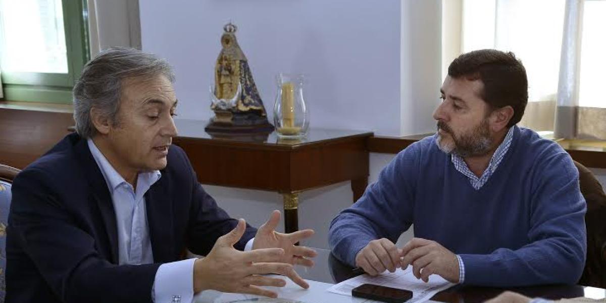 El representante de Nortem Biotechnology junto a Alfonso Candón.