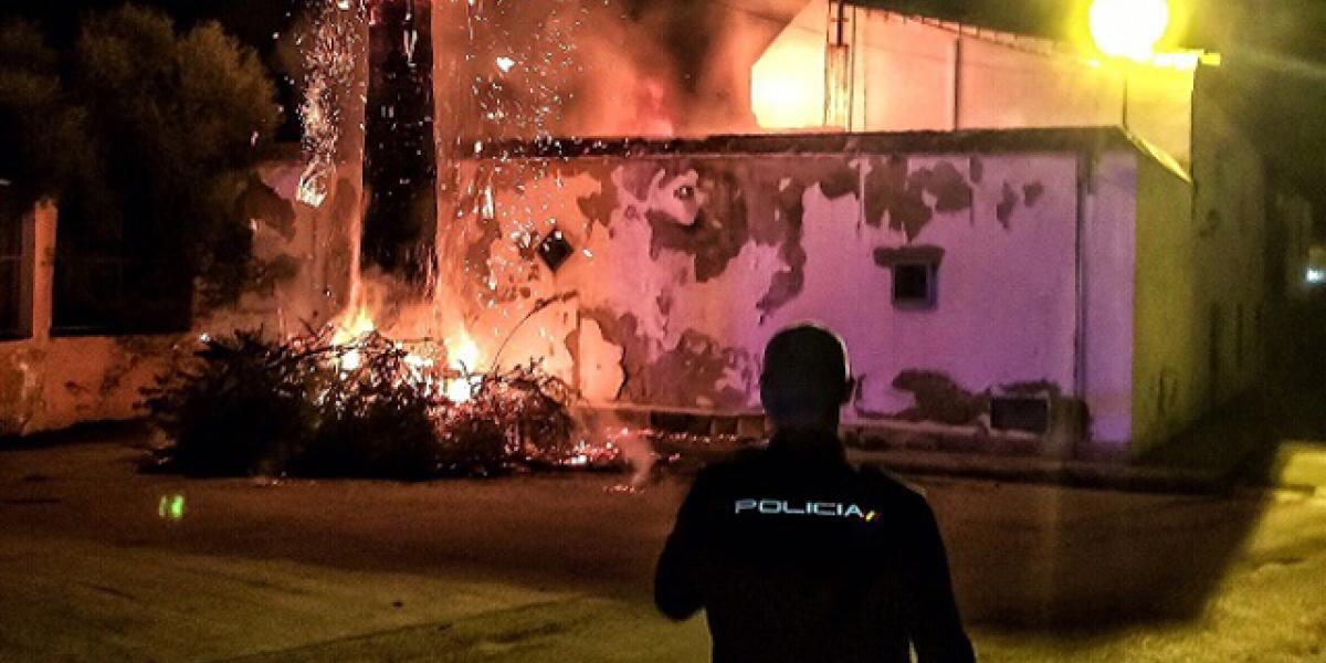 Incendio en el Polígono.