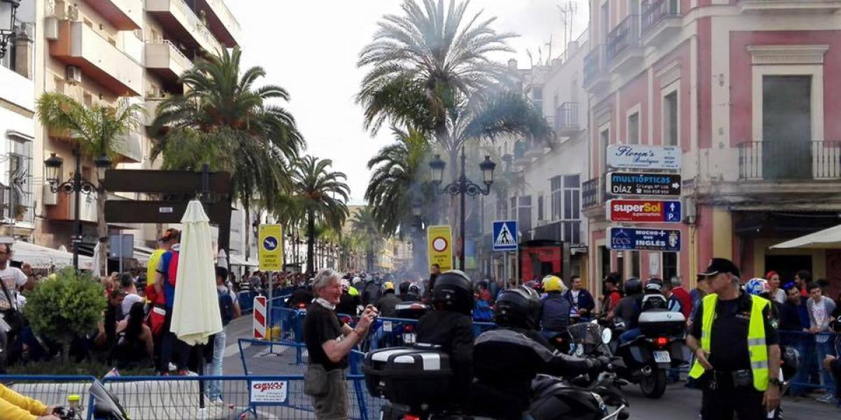 Motorada en centro.