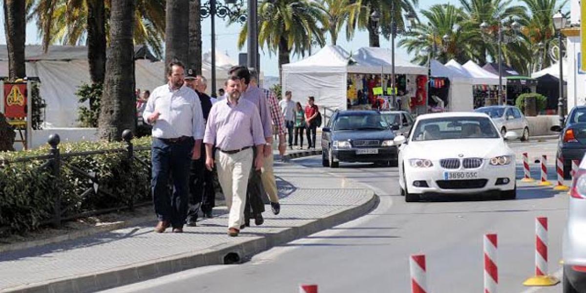 Coronado, Ganaza y Candón durante el dispositivo de la Motorada.