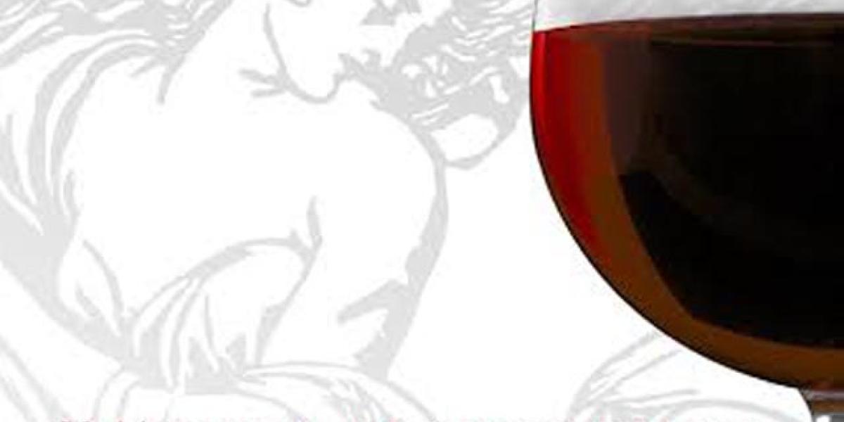 Díptico de la V Muestra de Vinos Tinto de la Provincia de Cádiz.