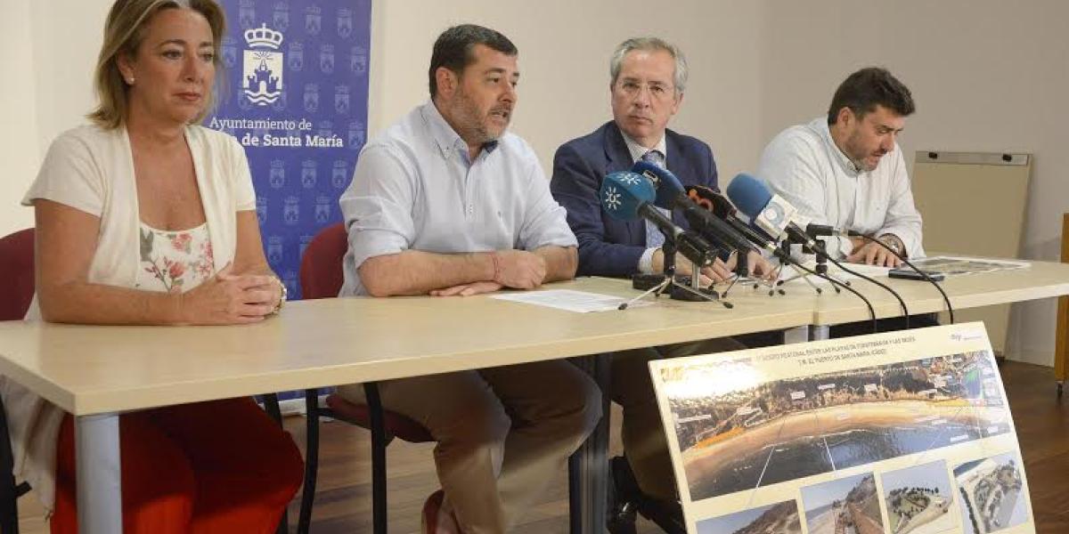 Marta Rodríguez, Alfonso Candón, Javier De Torre y Patricio Poullet en rueda de prensa.