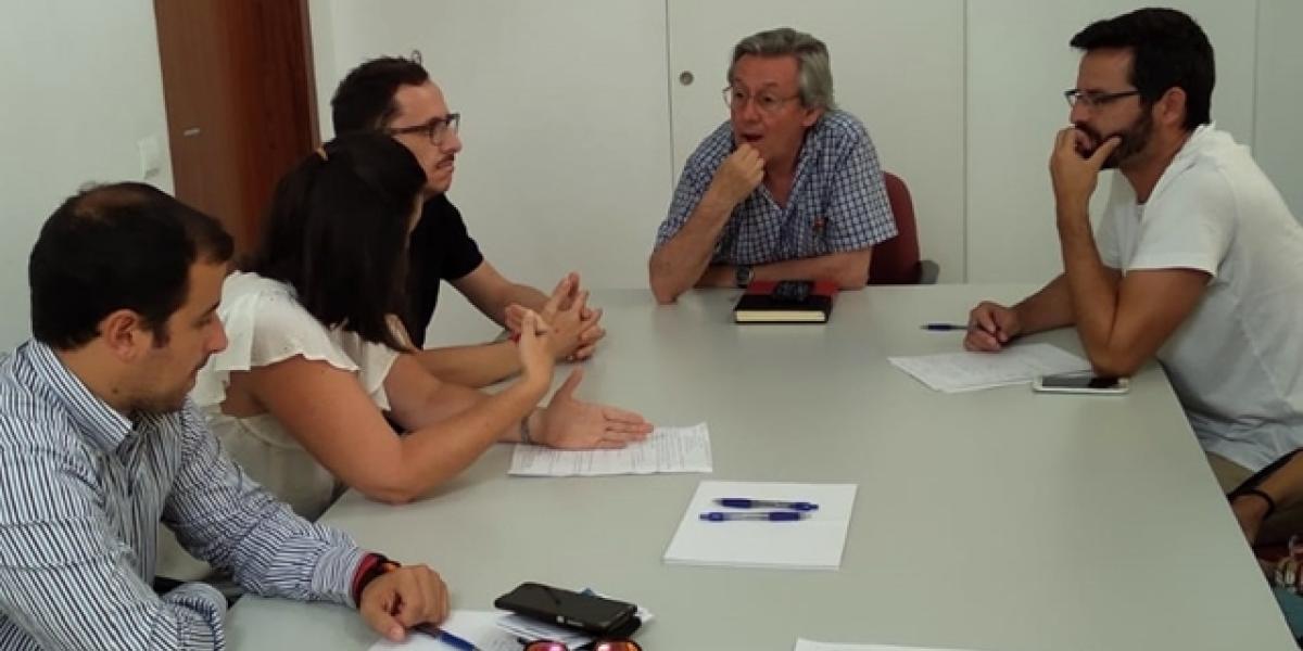 Un momento de la reunión mantenida hace escasos días.