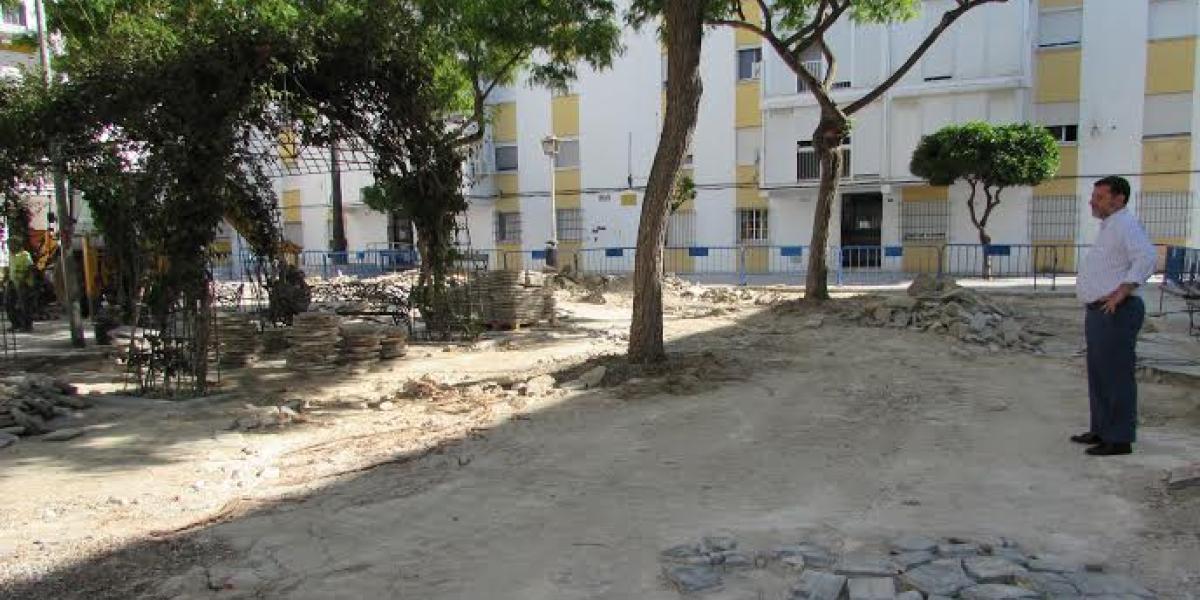 Alfonso Candón en la Plaza María Auxiliadora.