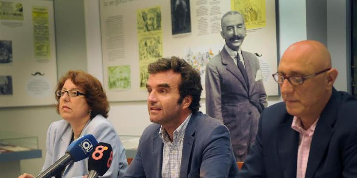 María del Carmen Perdiguero, Millán Alegre y Antonio Ahucha.