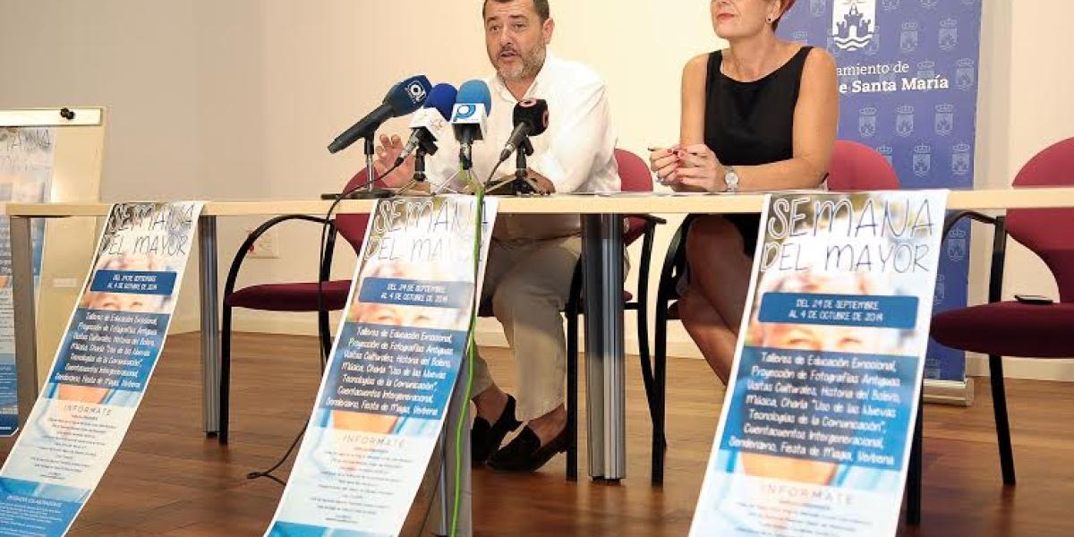 Alfonso Candón y Mariola Tocino presentan la Semana del Mayor.
