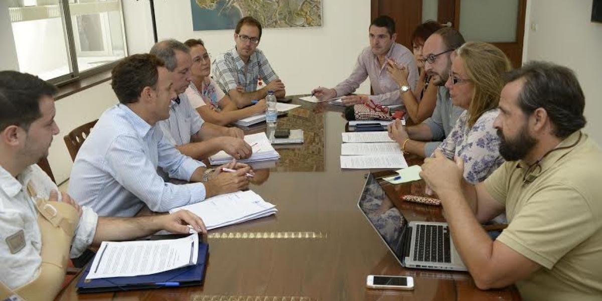 Reunión de portavoces de los grupos municipales.