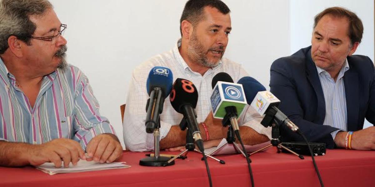 De izquierda a derecha José María Morillo, Alfonso Candón y Raúl Capdevila.